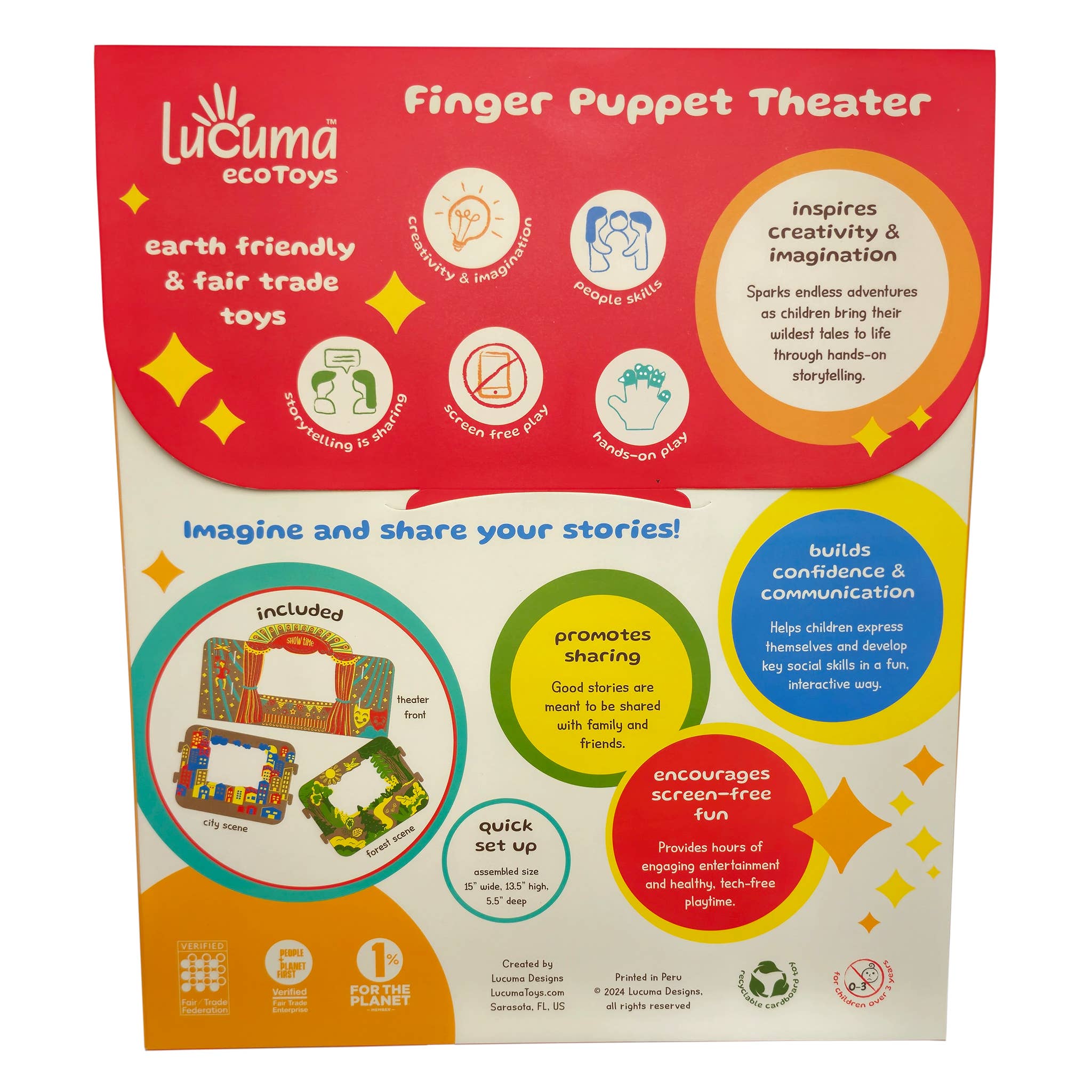 Lucuma Designs - Wholesale Finger Puppet - Kids & Baby - Finger Puppet Theater - Cardboard Toy8