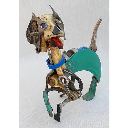 Min hund visar sitt cirkusnummer - skulptur av Ama för wholesale av Chez XYZ association artistique