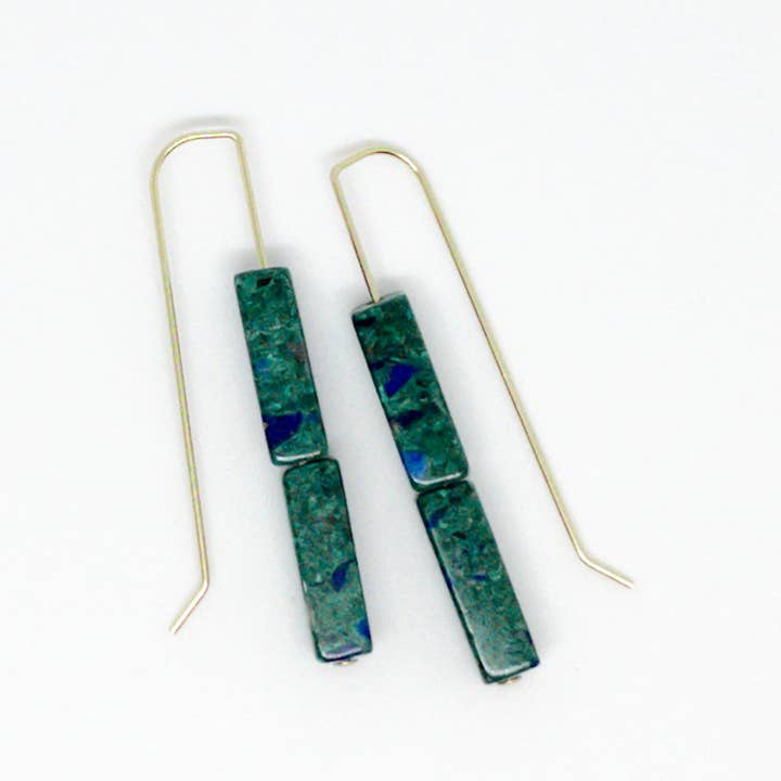 matte porcelain - Wholesale Dangle Earrings - the AHU drop | stone1