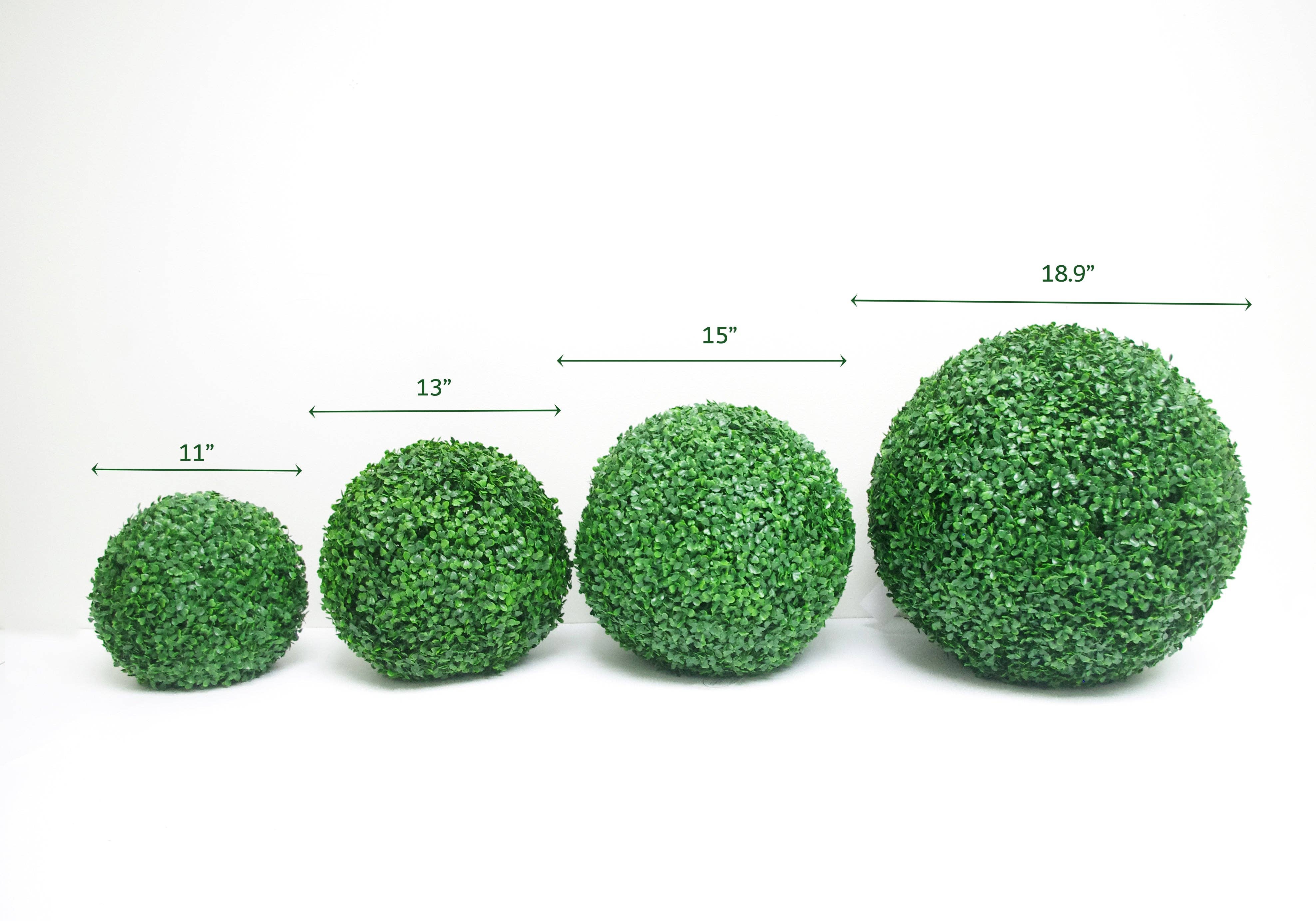 ES Essentials - Wholesale Artificial Plant - Artificial Boxwood Topiary Ball UV Resistant 11"1