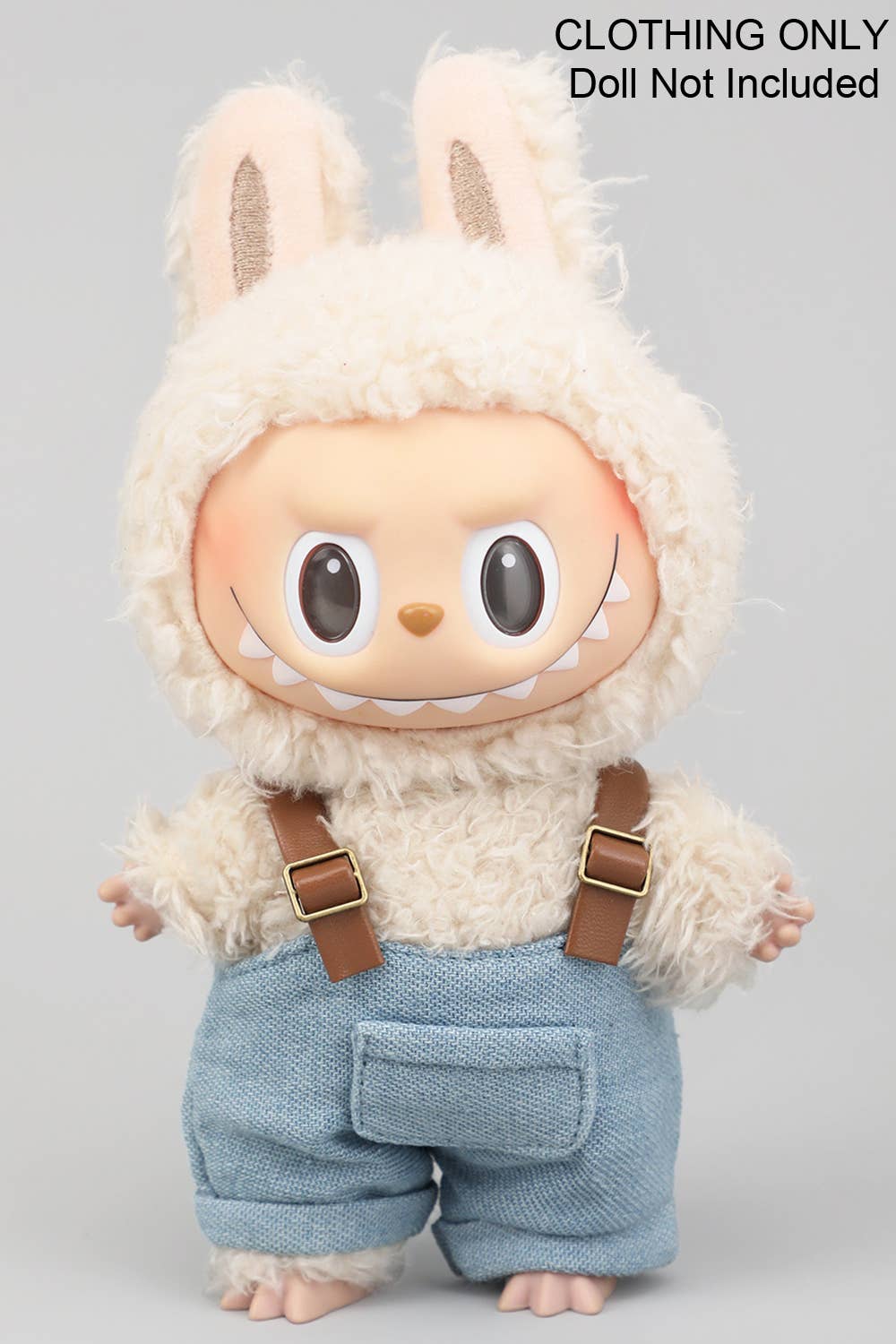 Girly - Wholesale Doll Clothing - Kids - ADORABLE OVERALL LABUBU OUTFIT3