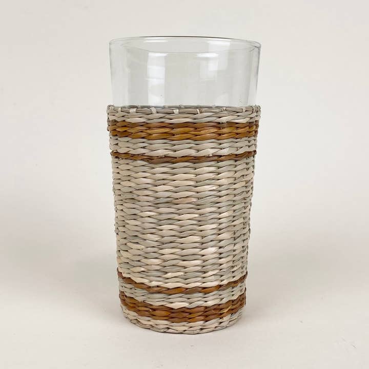 Seagrass Highball Brown Stripe for wholesale by Be Home US