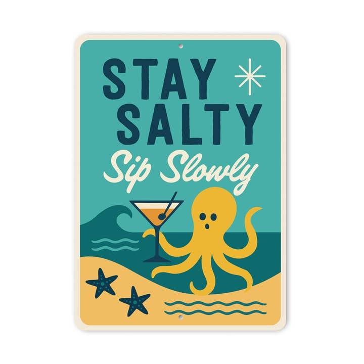 Quédate Sal Sorbo Lentamente Tropical Signo para venta al por mayor de Lizton Sign Shop, Inc