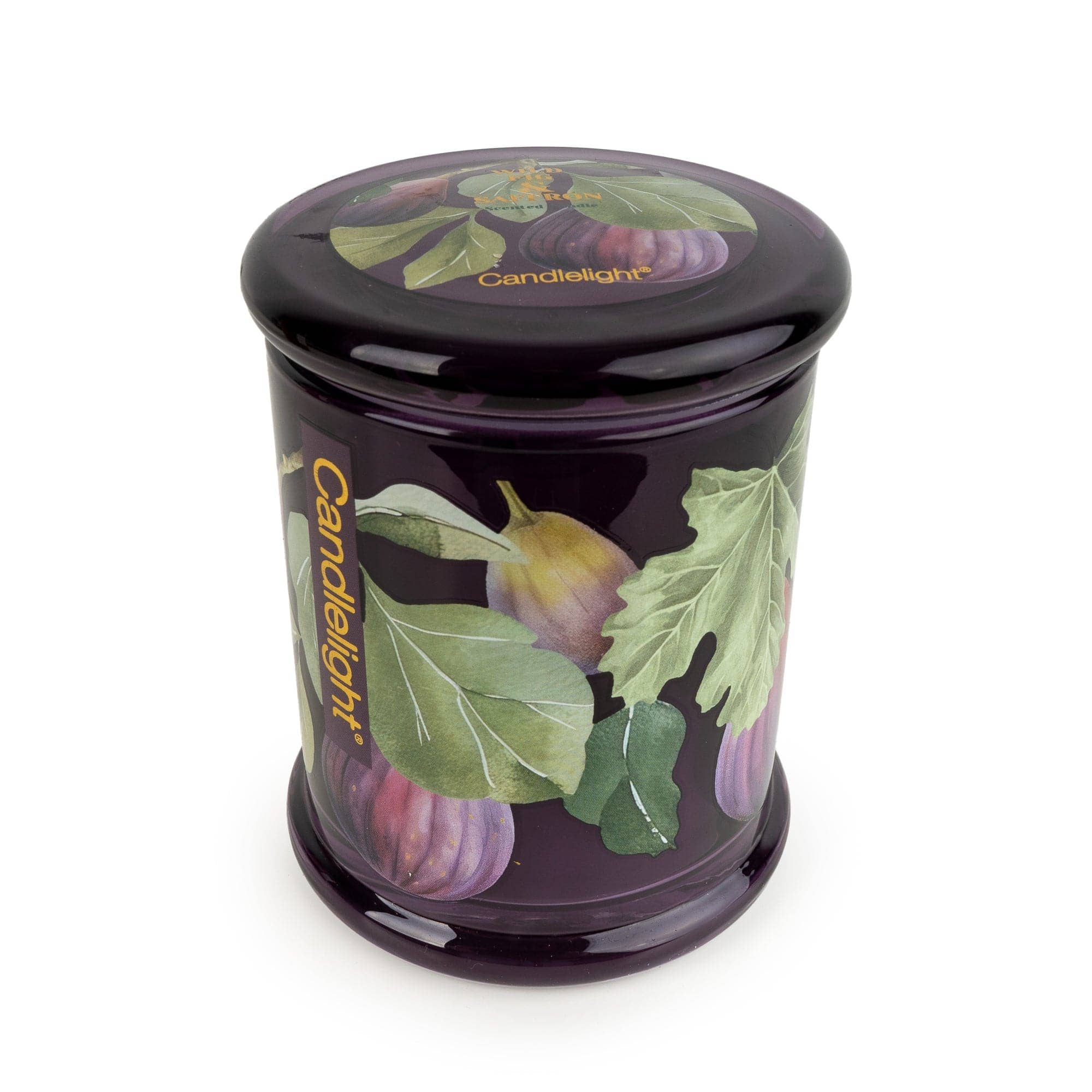 Candlelight Products Ltd – wholesale Jar/filled candle – Large Lidded Glass Jar Candle - Wild Fig & Saffron 6pk1