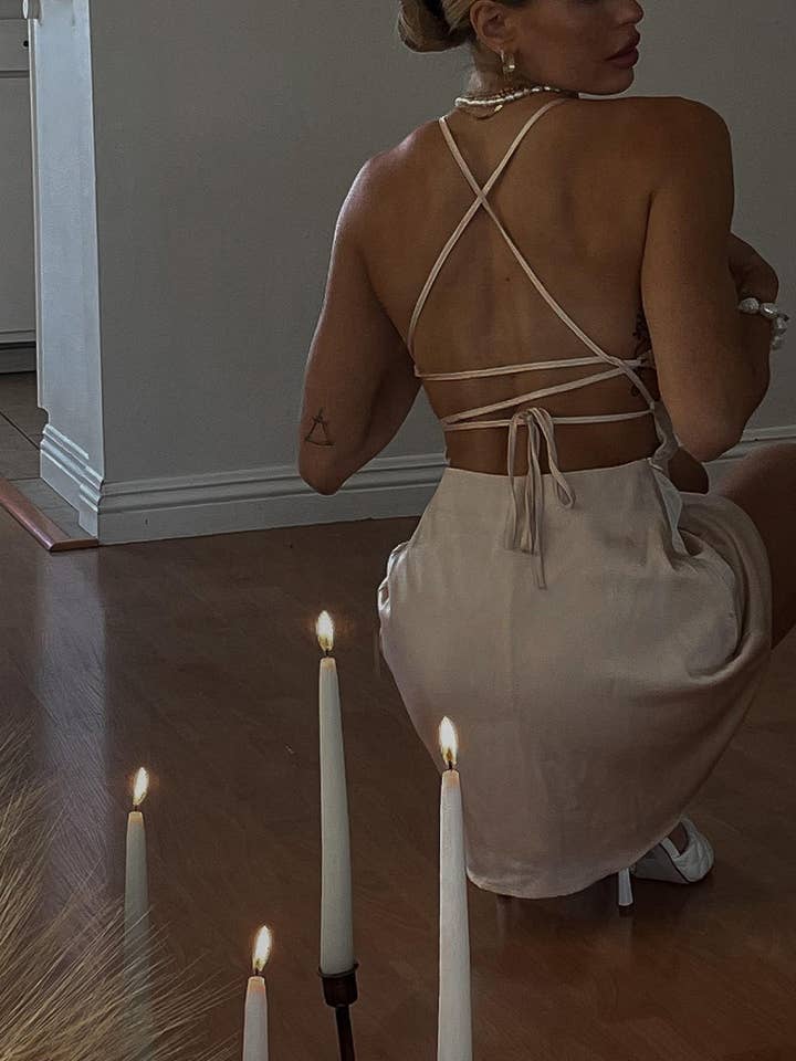 SAGE DRESS for wholesale by Sunsets Of June