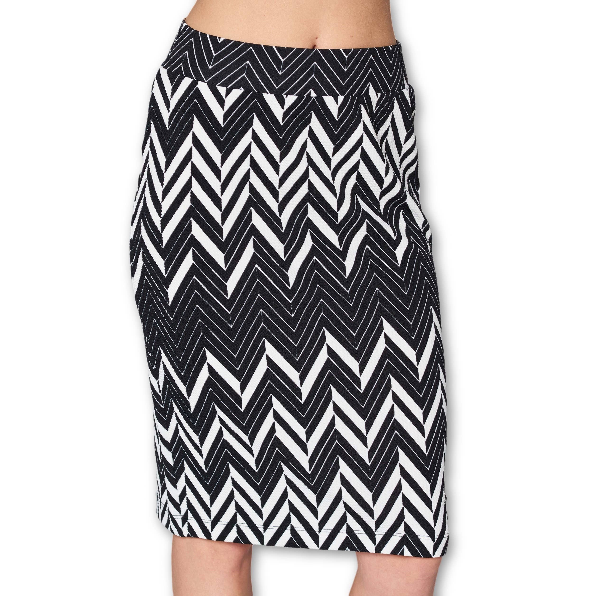 LKLUV – Großhandel Rock – Damen – Hergestellt in den USA — Stretch-Bleistiftrock mit hoher Taille3