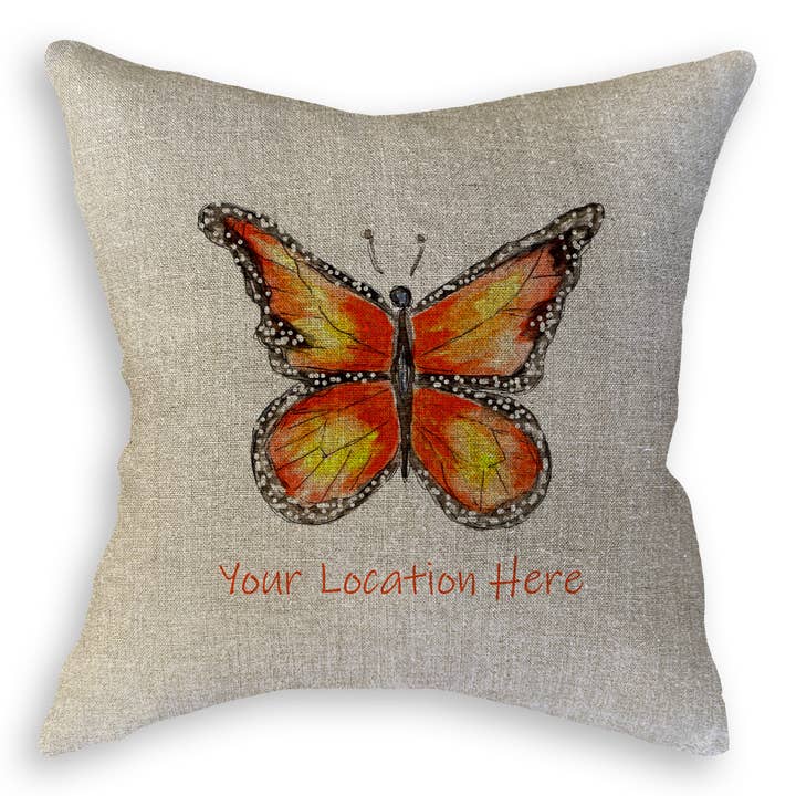 French Graffiti – Engroshandel Viskestykke – Monarch Butterfly med placering10