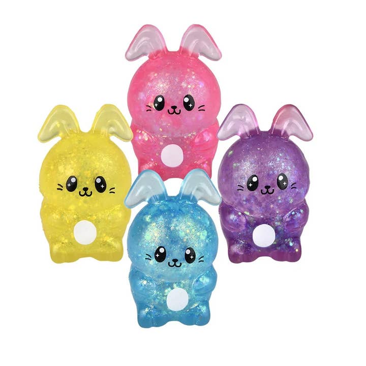 JSBlueRidge Toys - Wholesale Squishy Toy - Kids & Baby - Trendy Bunny Sticky Squeezy Fidget Kids Toy- Assorted