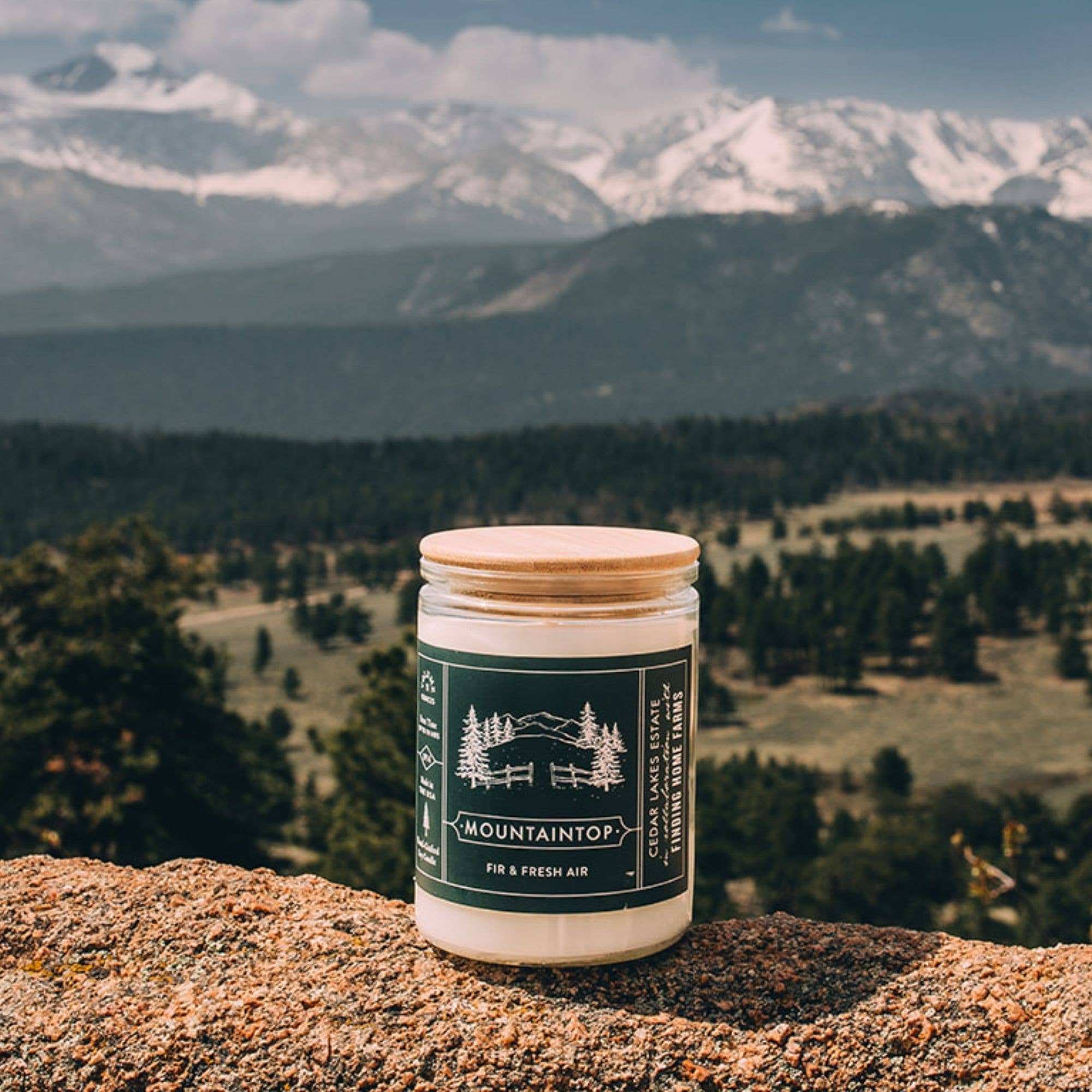 Finding Home Farms - Wholesale Jar/Filled Candle - Soy Candle, Mountaintop, Woody & Fresh4