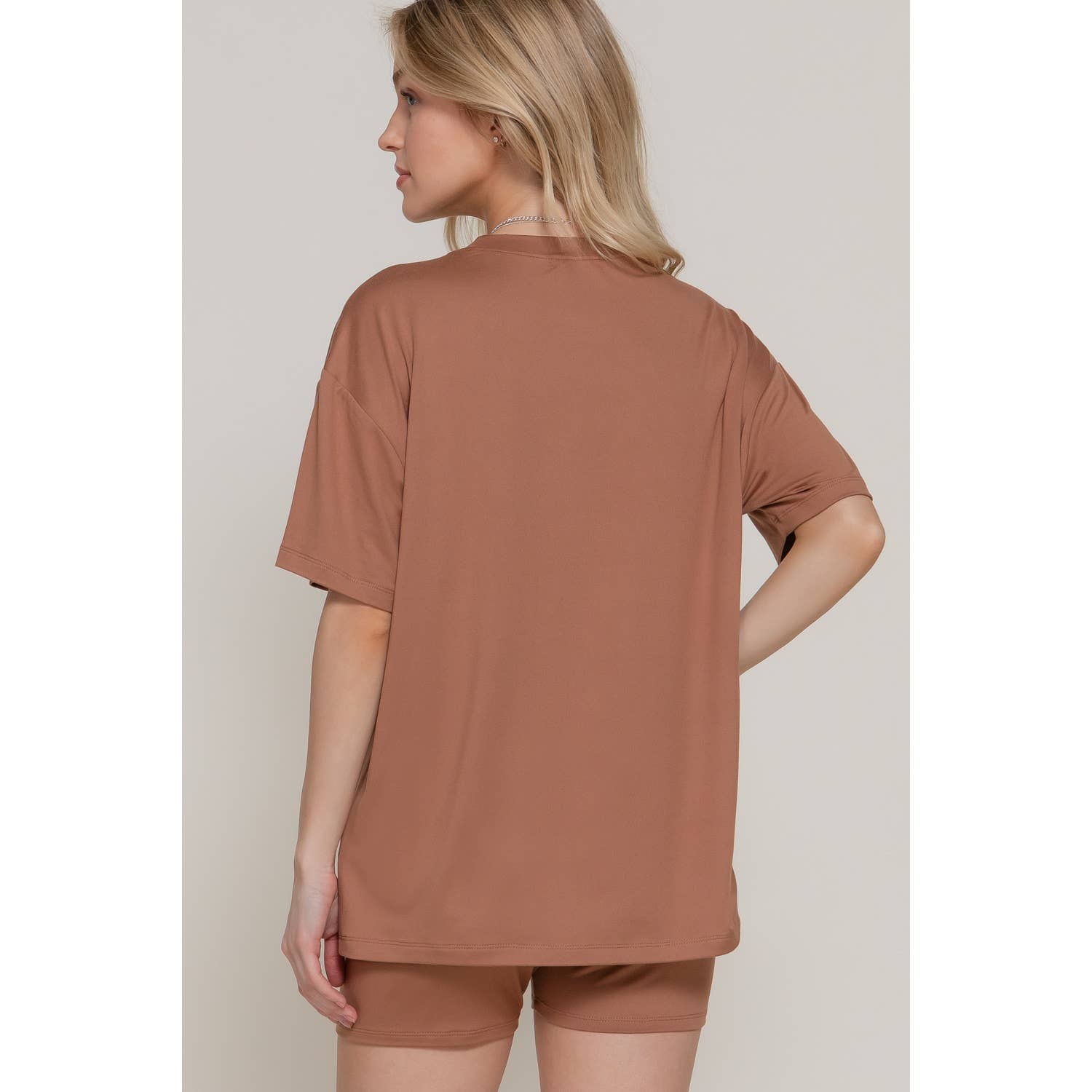 ITSSY - Wholesale Top & Pant Set (NOT Loungewear) - Women's - Oversized Tee Biker Shorts Set5