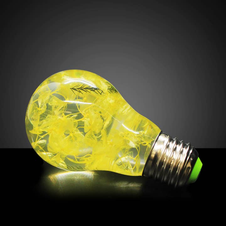 Yellow Hydrangea Led Bulb for wholesale by EP Design Lab