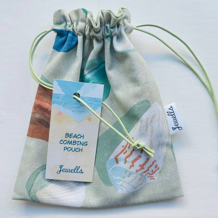 Larger Size Beach Combing fabric beach collecting pouch bag for wholesale by Jewells