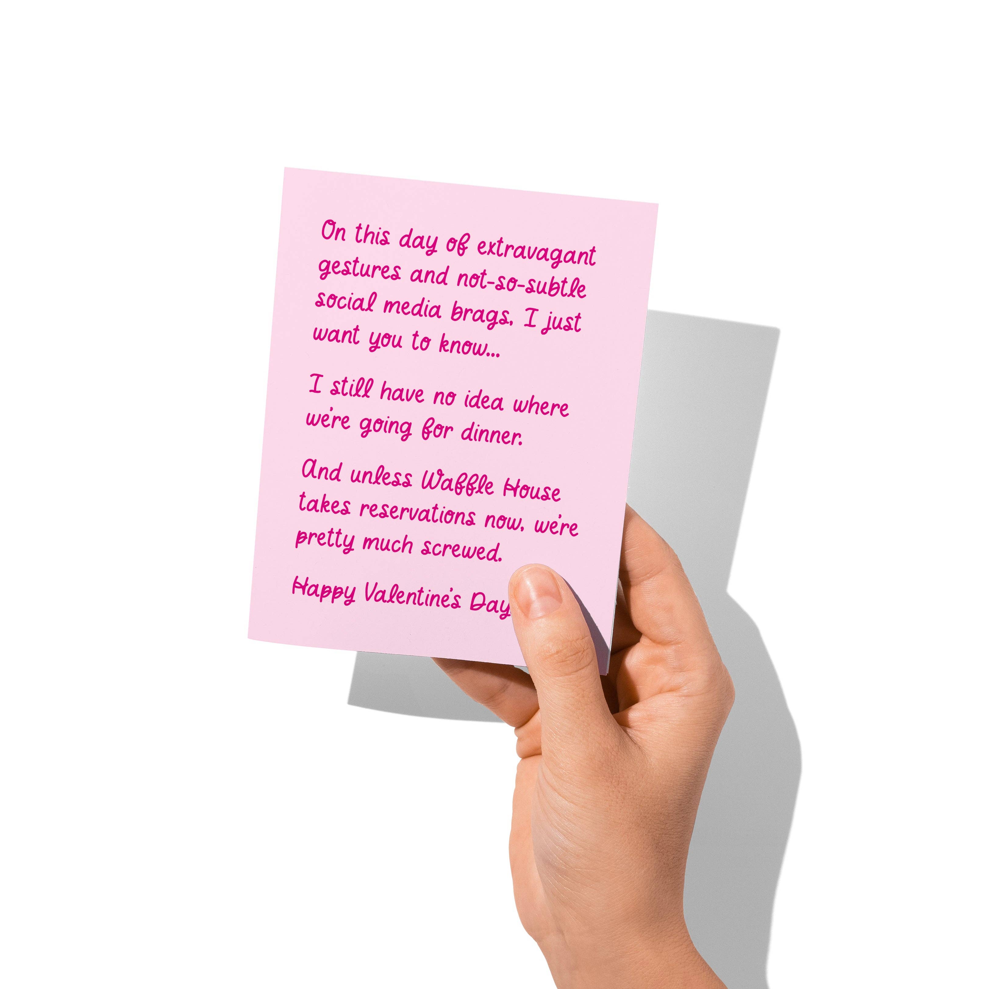 La Folie Press - Wholesale Valentine's Day Card - Waffle House Valentine's Day Funny Greeting Card3