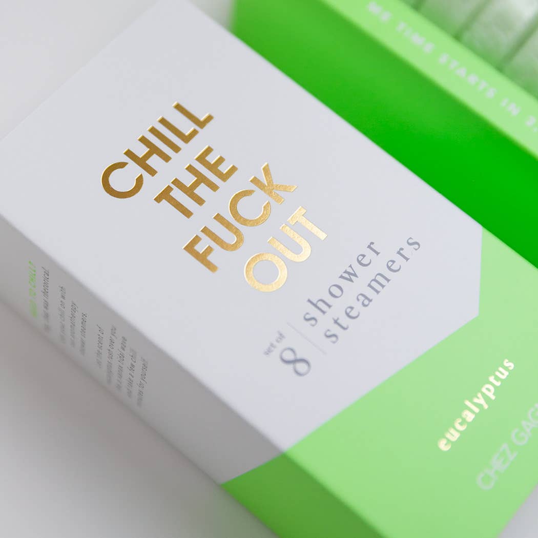 Chez Gagné – Engroshandel Brusefordamper/bombe – Chill The Fuck Up – Aromaterapi brusebombe med eukalyptus – Sæt med 816