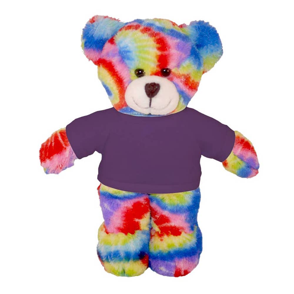 Plushland - Wholesale Stuffed/Plush Toy - Kids & Baby - 8″ Tie-Dye Custom Bear | Personalized Bear Stuffed Animal10