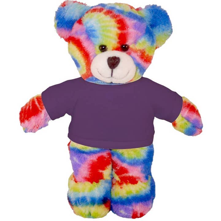 Plushland - Wholesale Stuffed/Plush Toy - Kids & Baby - 8″ Tie-Dye Custom Bear | Personalized Bear Stuffed Animal10