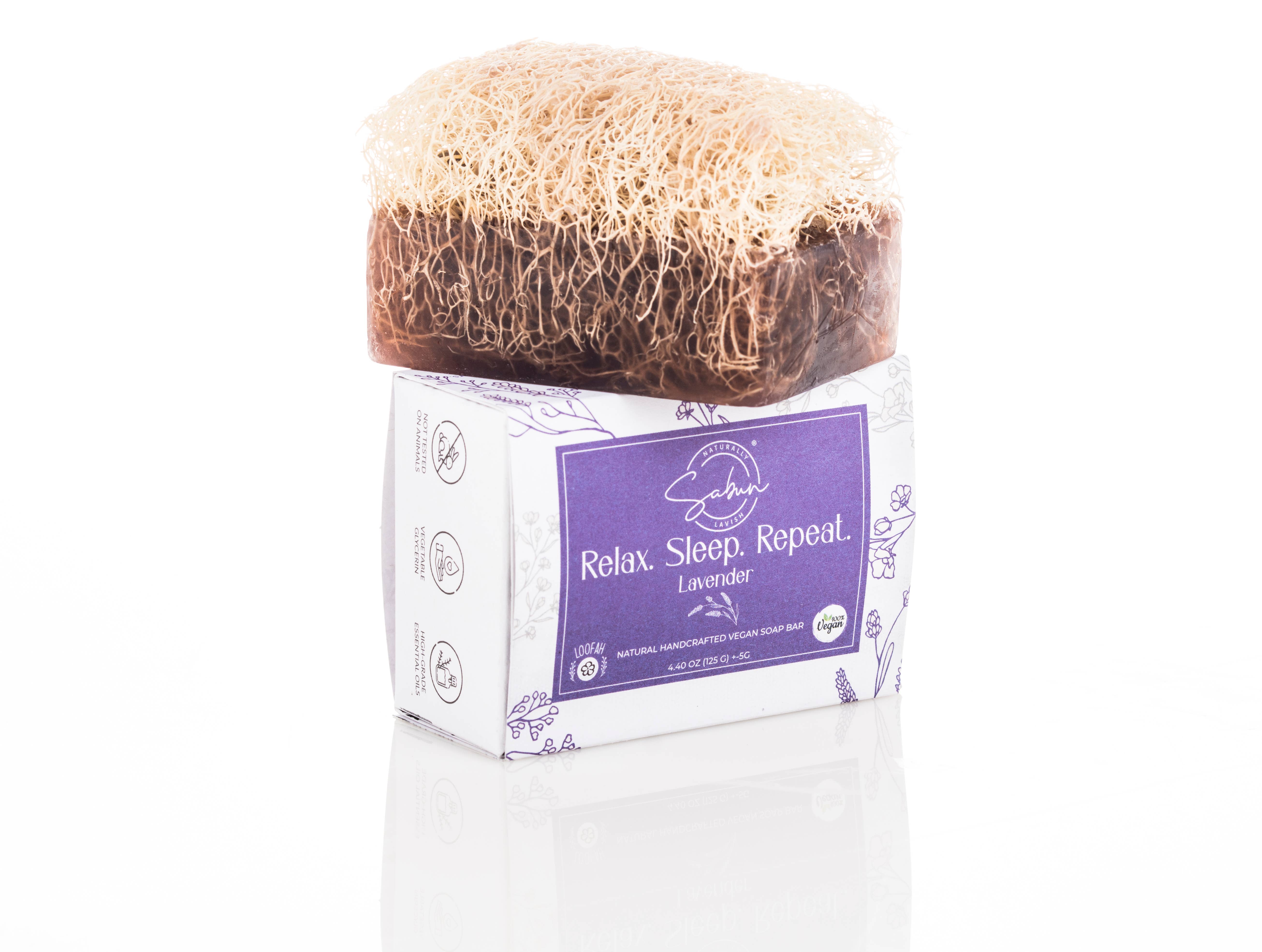 SABUN CO. - Wholesale Zeepblok - Natuurlijke handgemaakte Loofah Lavender Soap Bar1