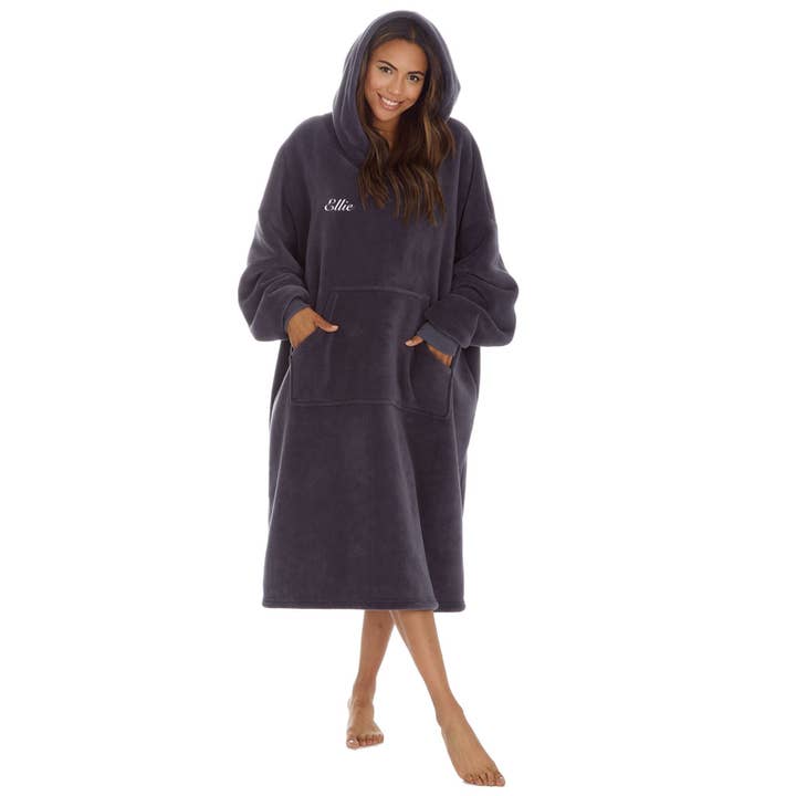 Senhora Luxury Bonded Bonded Palangre Oversized Hoody por atacado de Lulabay
