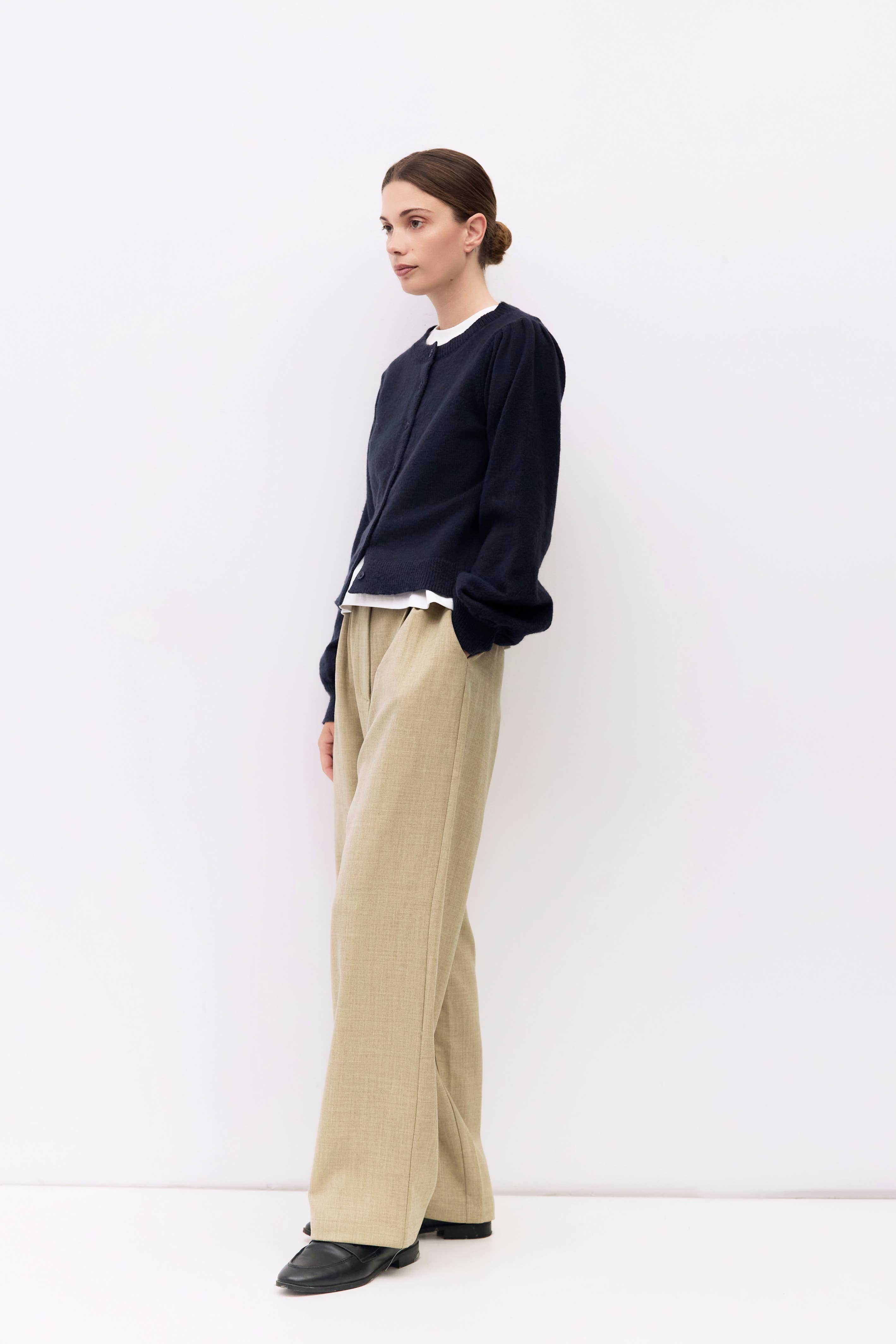 MOD REF - Wholesale Cardigan - Women's - The Sola Cardigan | Puff Sleeve Cardigan12