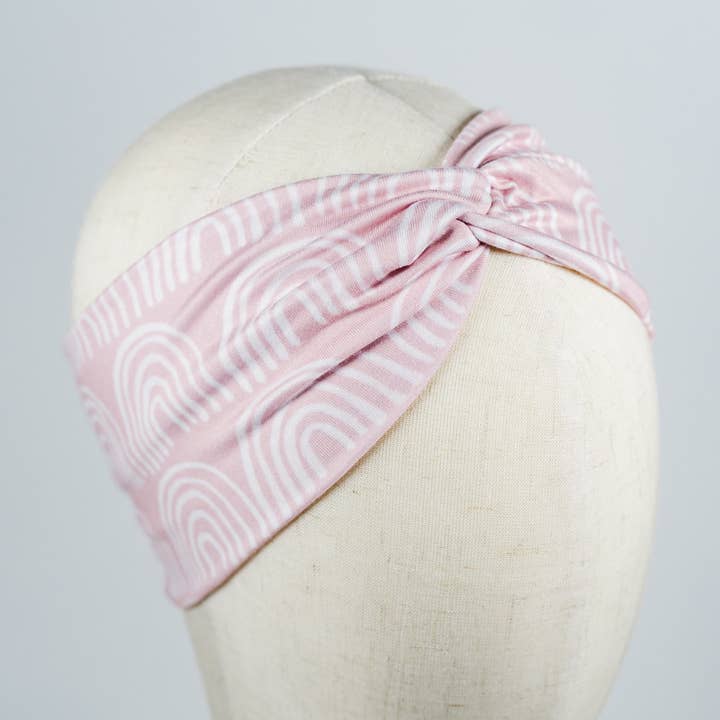 Bandeau Rainbow Twist pour la vente par Hen’s Bow Co