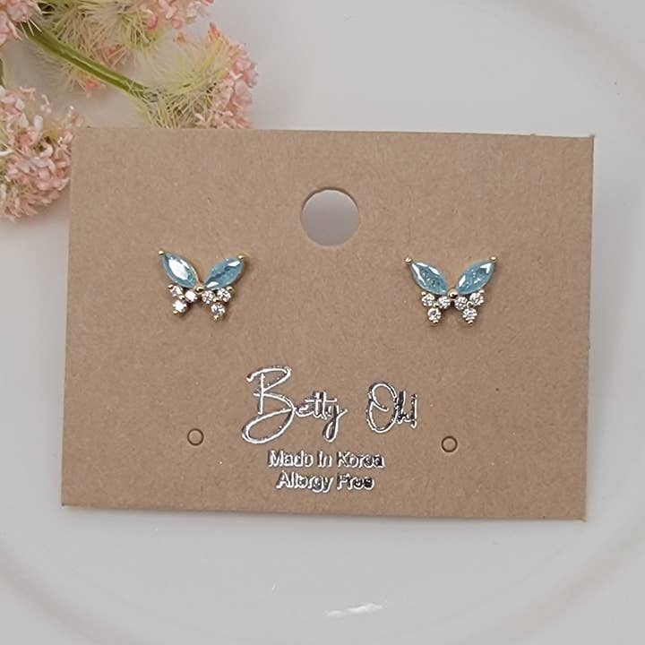 PENDIENTES CON FORMA DE MARIPOSA. para venta al por mayor de BETTYOH INC