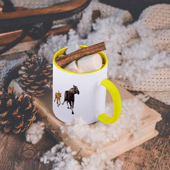 3dRose - Wholesale Coffee Mug - 3dRose, A Moose Mother and Small Child, Mug5