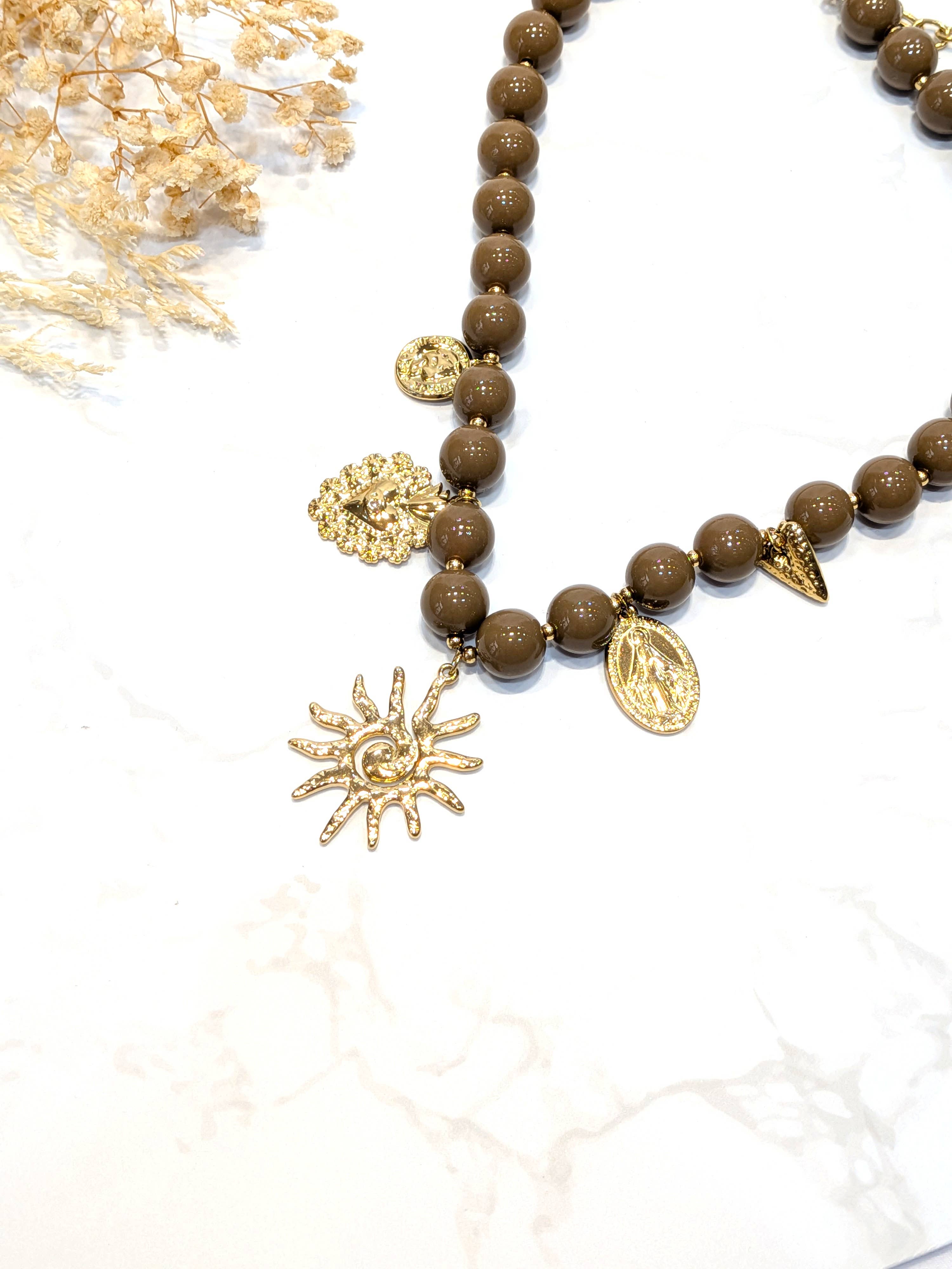 LOLO & YAYA – Großhandel Kette mit Anhänger/Charm – Sonilies Halskette aus Edelstahl1