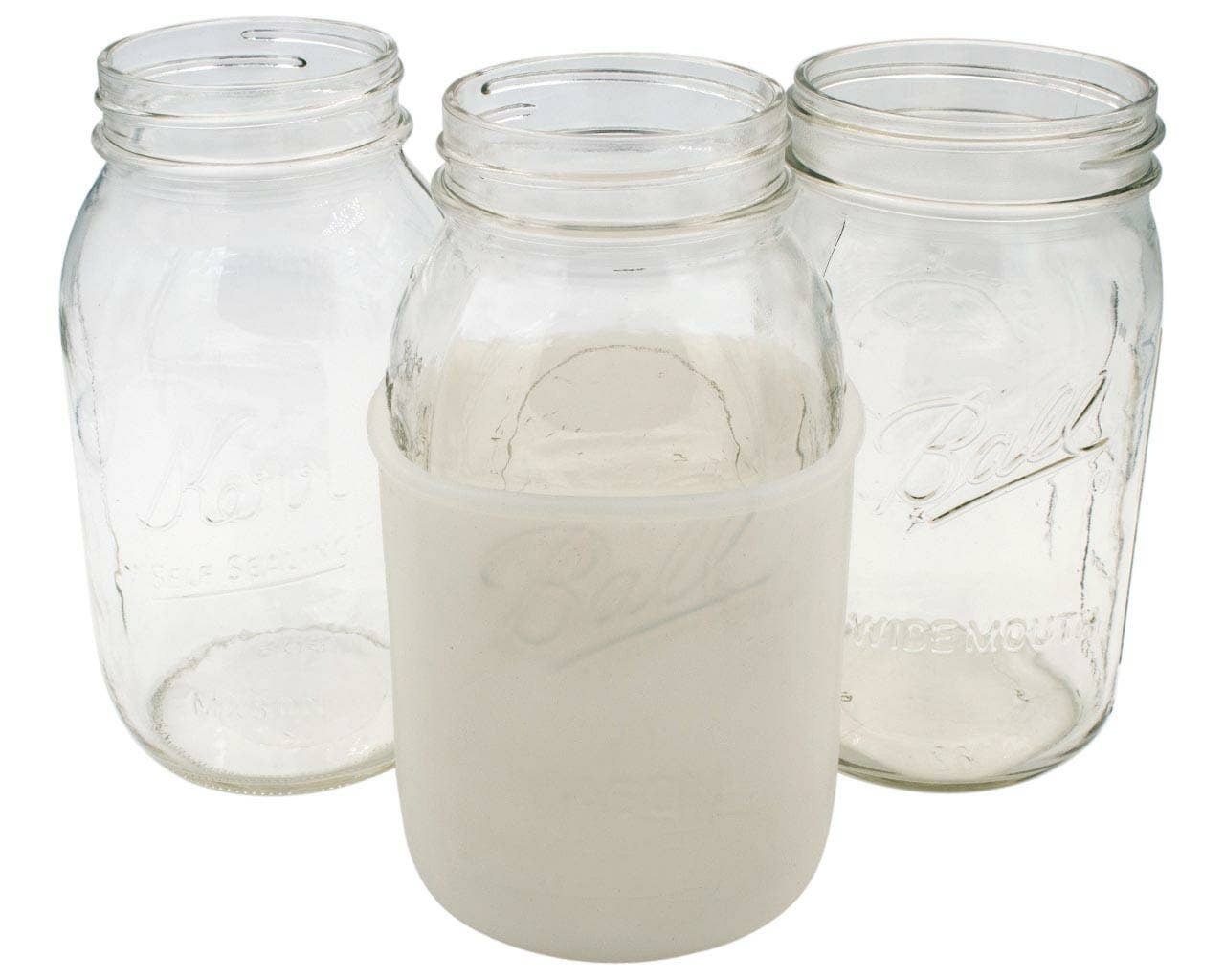 Mason Jar Lifestyle - Vente Housses de boisson - Manchon en silicone pour bocaux Mason de 32 oz (quart).15