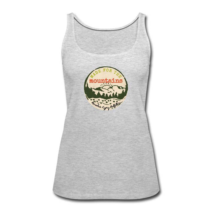 Made For The Mountains Fitted Tank for wholesale by Mountain Gypsy Outfitters