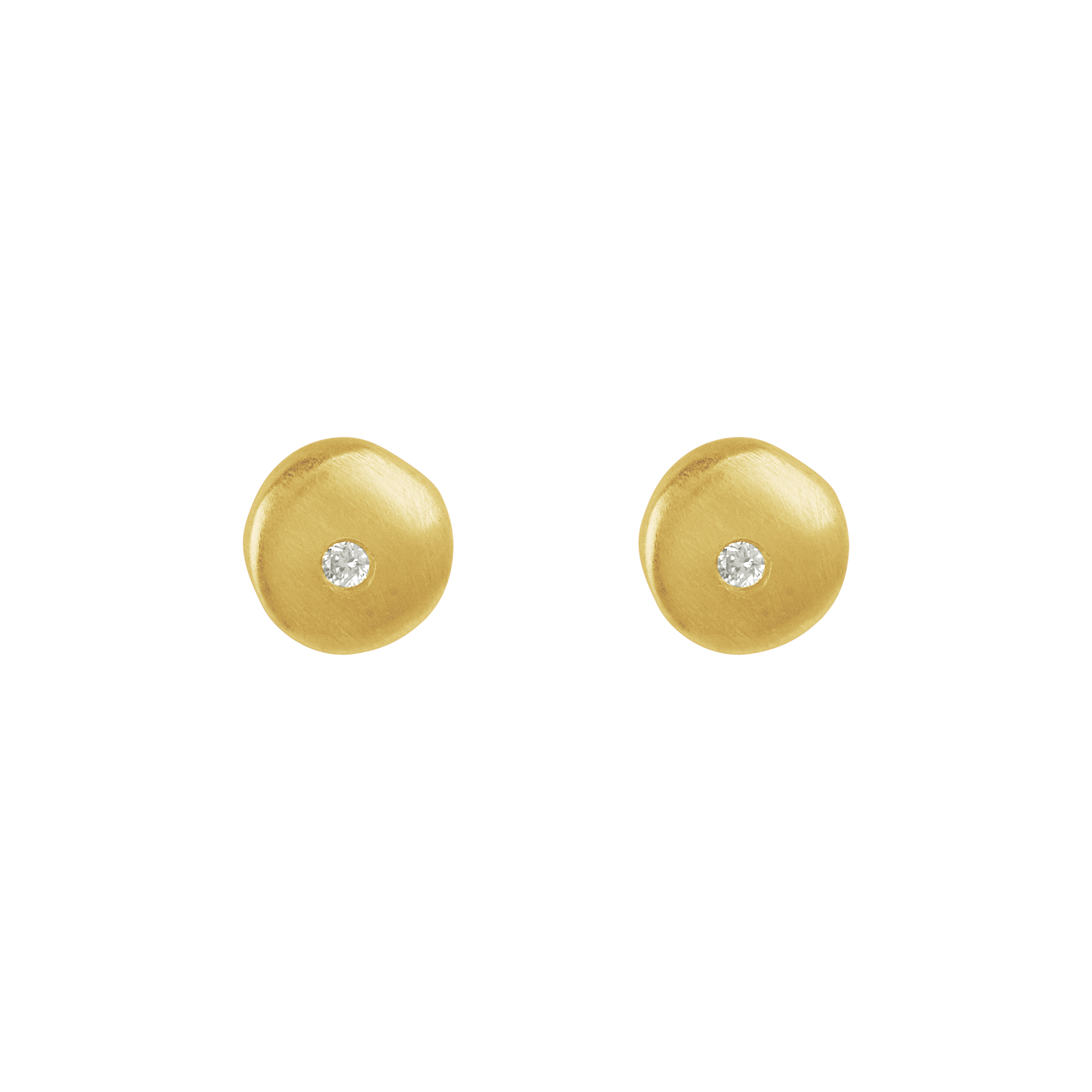 Philippa Roberts - Wholesale Stud/Post Earrings - Tiny Circular Posts 02Ct Diamond Silver or Vermeil Earrings1
