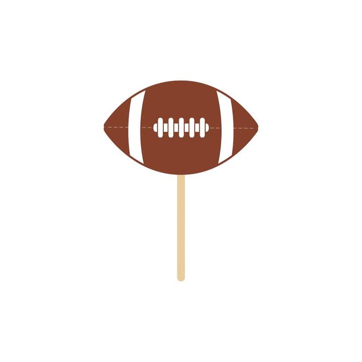 Bulk Party Decor - Wholesale Tooth Picks/Party Picks - Tailgate Decor Wooden Pick Football, 50/Pkg