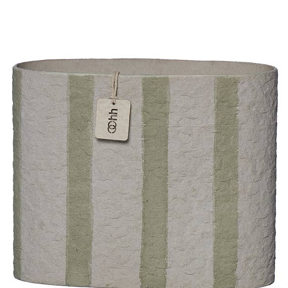 Lübech Living - Wholesale Vase - Hampton boat vase. Sage/Off White