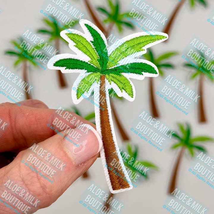 Aloe and Milk Boutique - Wholesale Patch - Palm Tree Patch, beach patches, pool party, hawaii, summer0