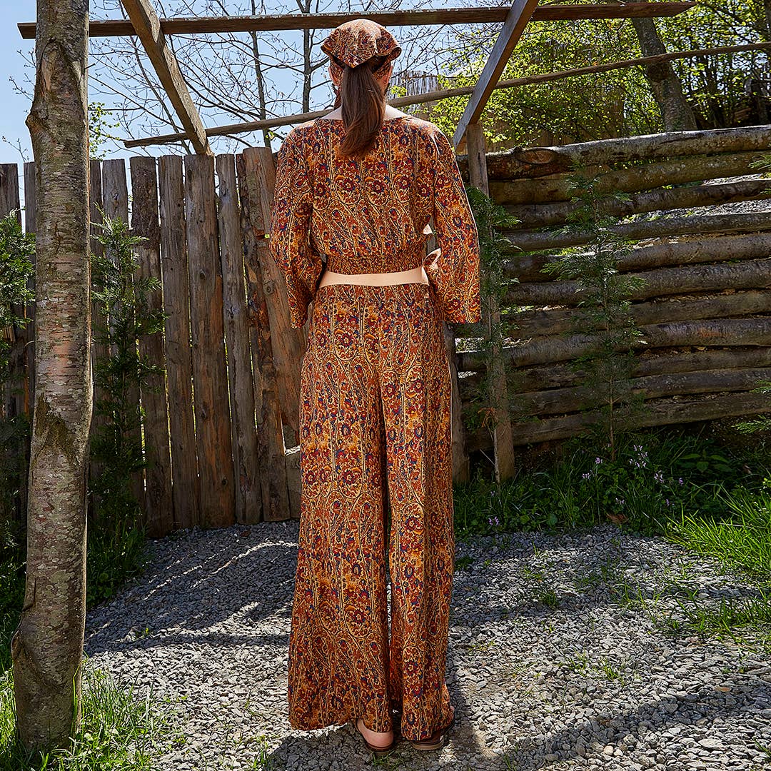 Los Banditos – wholesale Byxor - Dam – Hög midja breda ben Pera Desing Palazzo byxor4