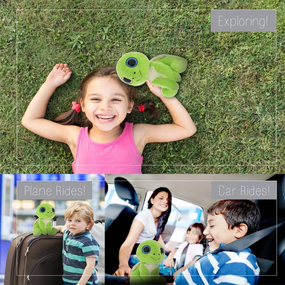 Cota Global – wholesale Stuffed/plush toy – Kids & baby – Sparkle Eyes Plush - Small Green Sea Turtle3