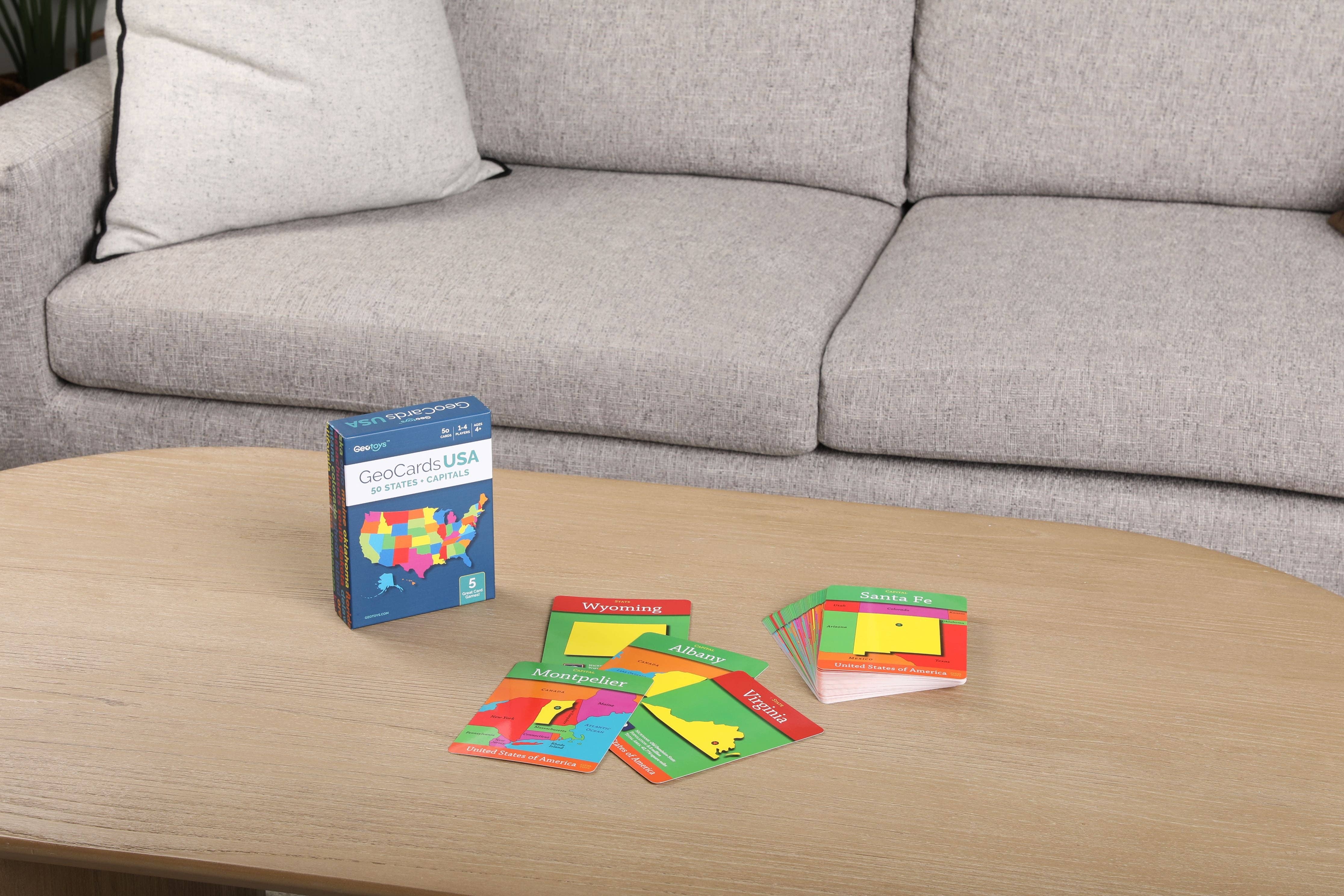 Geotoys - Wholesale Card Game - GeoCards USA 5-in-1 Card Games1