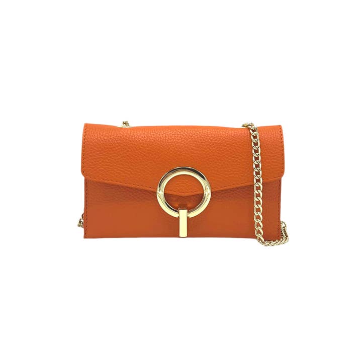 Suie Valentini srl - Wholesale Clutch Bag - Women's - Genuine leather mini clutch bag, Made in Italy, art. 112589
