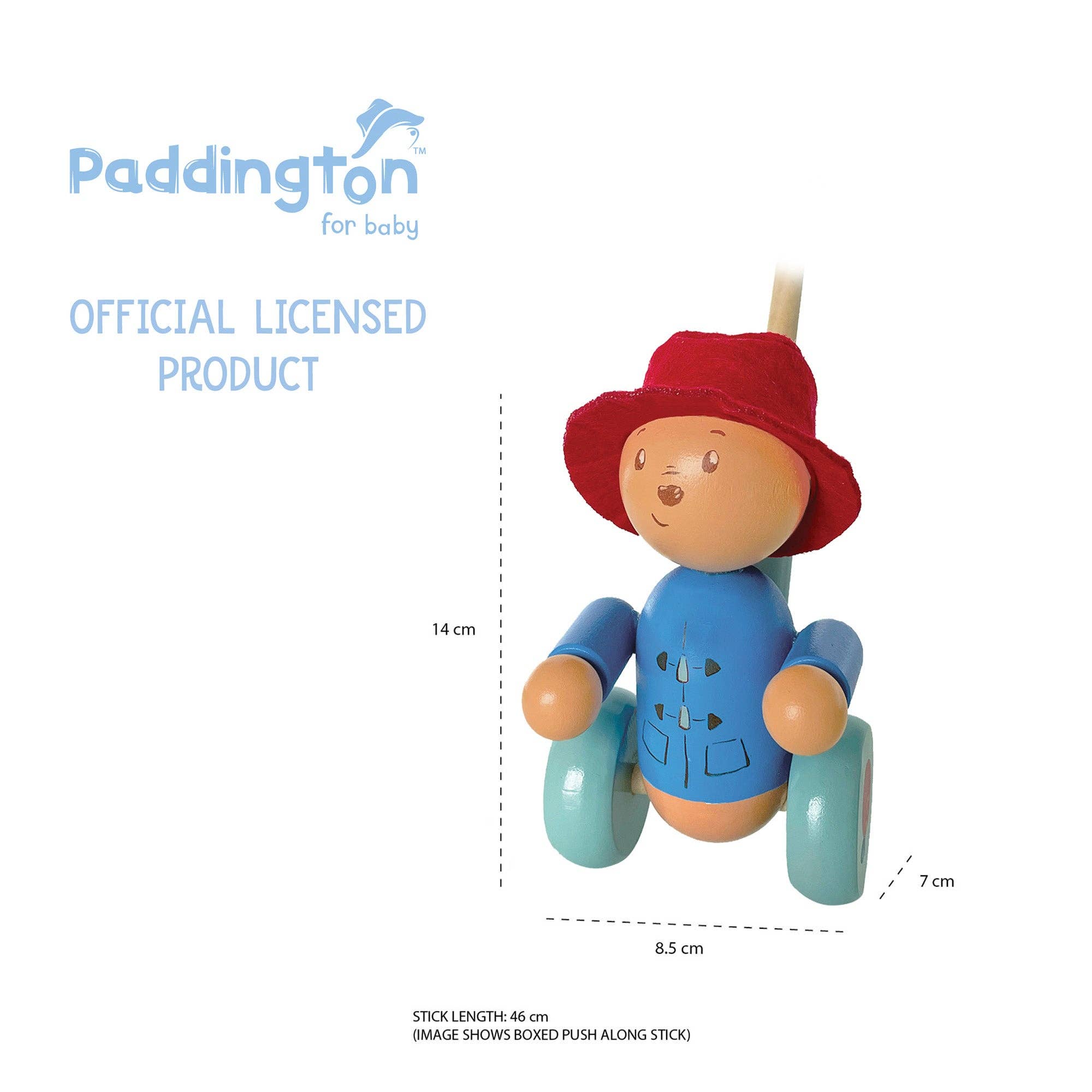Orange Tree Toys - Wholesale Wood Toy - Kids - Paddington™ Wooden Push Along (Boxed)3