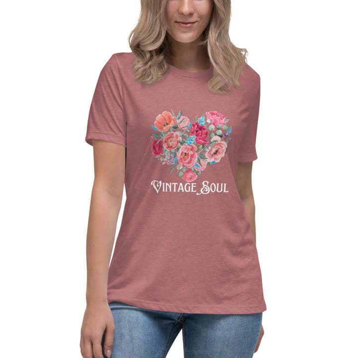 Women's Relaxed T-Shirt, Short Sleeve, Crew Neck for wholesale by Sutter Heart to Home
