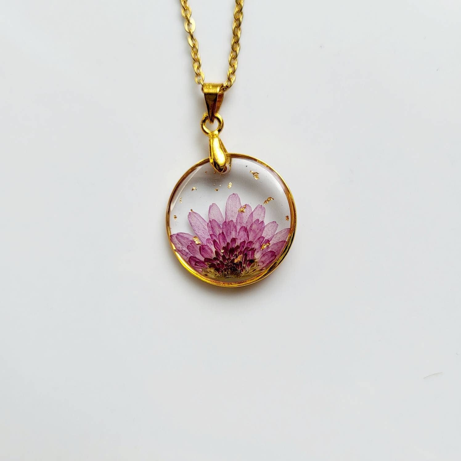 Rhodonco - Wholesale Pendant/Charm Necklace - November birth flower necklace - Chrysanthemum6