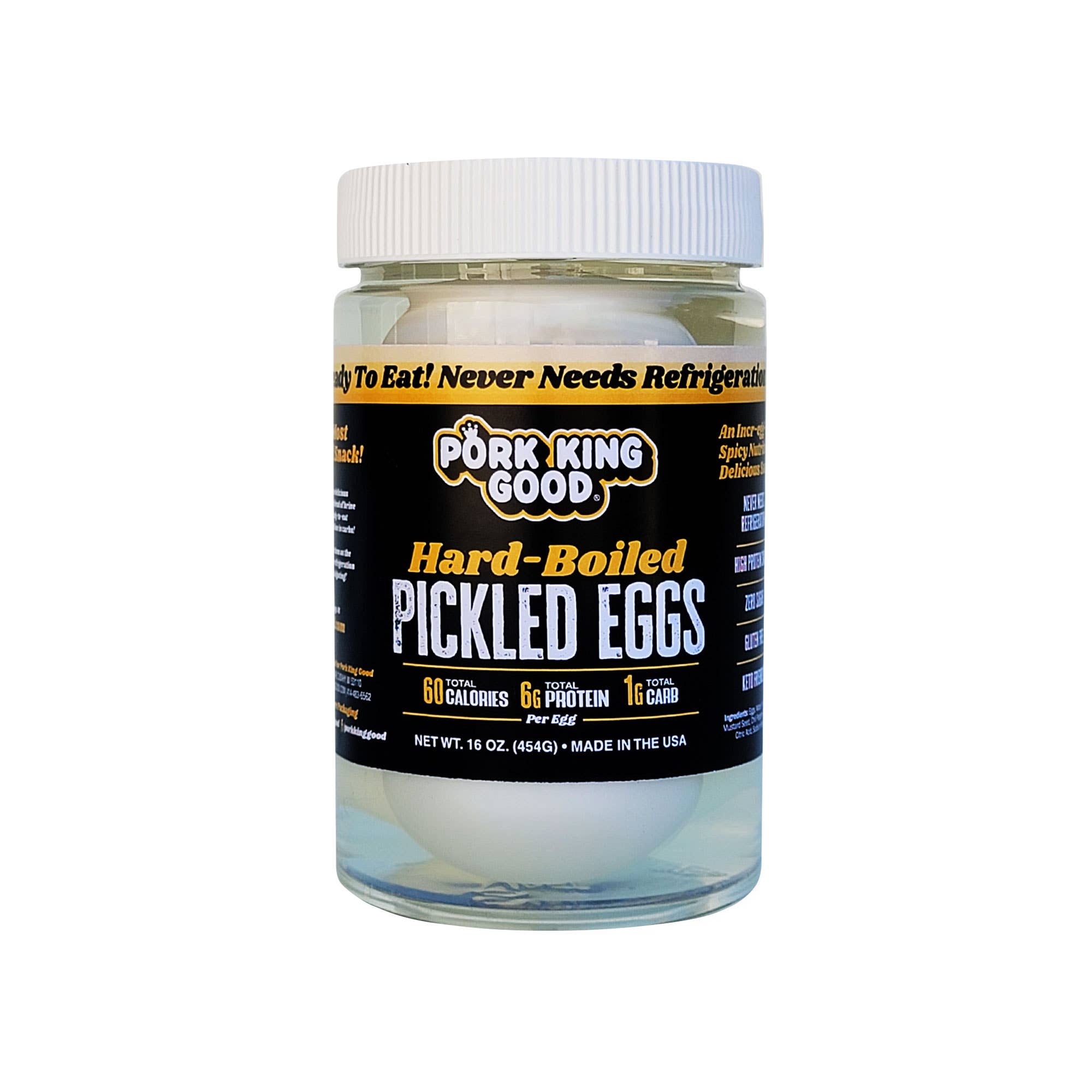 Pork King Good - Wholesale Pickled Vegetables - Pork King Good Salt and Vinegar Pickled Eggs Pint