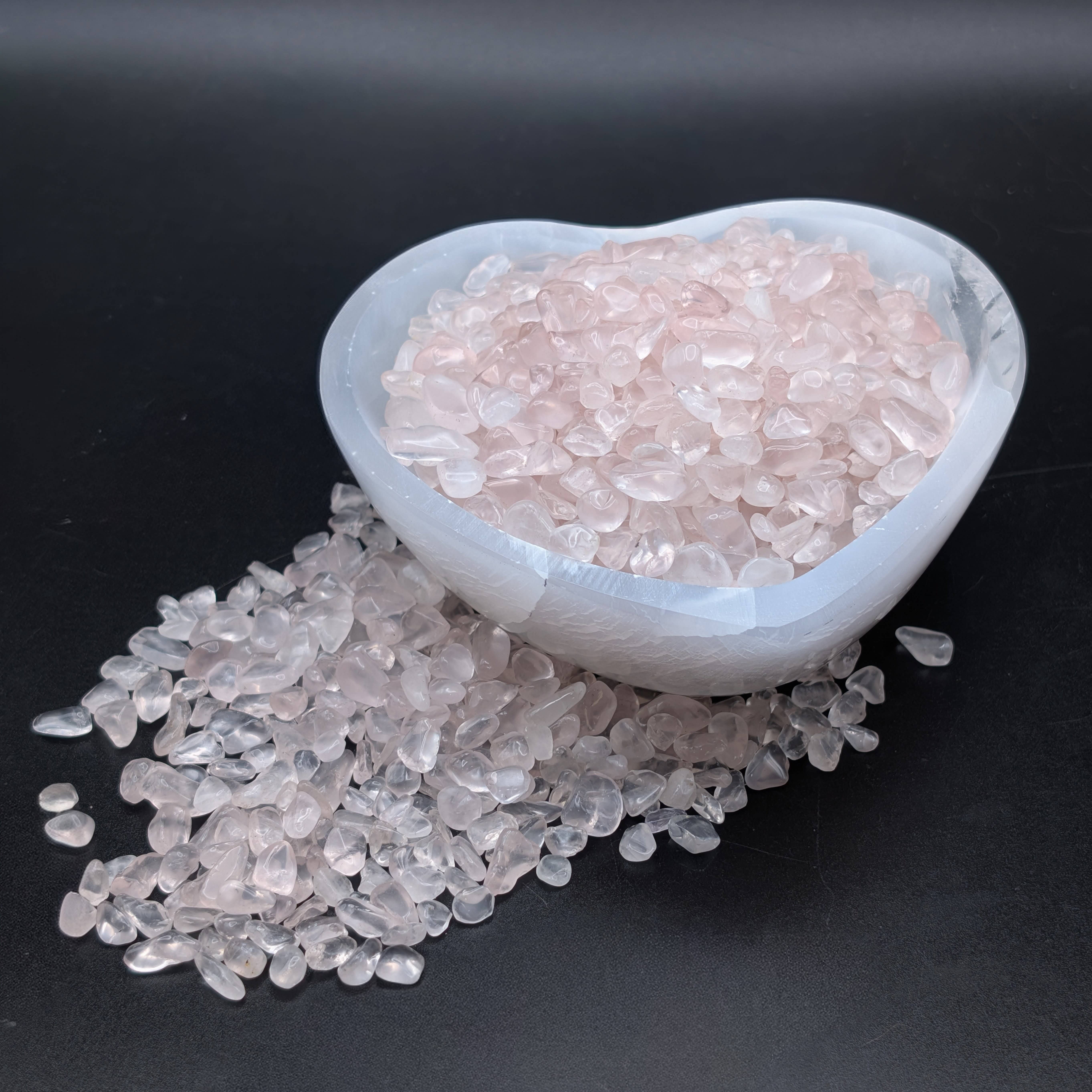 The Crystal Tabby – wholesale Andlig sten/kristall – Rosenkvartsbitar (0,5 lb)0