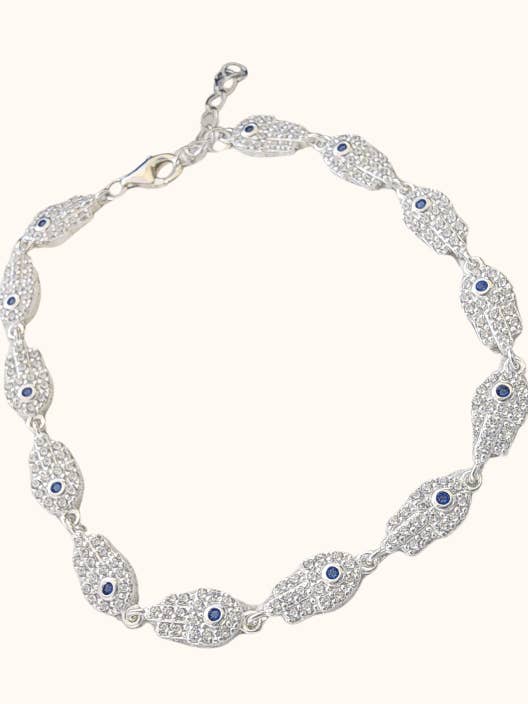 Hand of Fatima Bracelet | Sterling Silver for wholesale by The Mira Shoppe