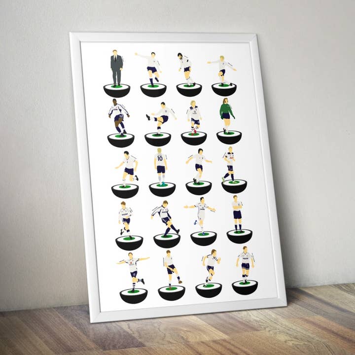 Tottenham Hotspur Fodboldlegender Udskriv A3 for engroshandel hos HomelessGhostPrints LTD