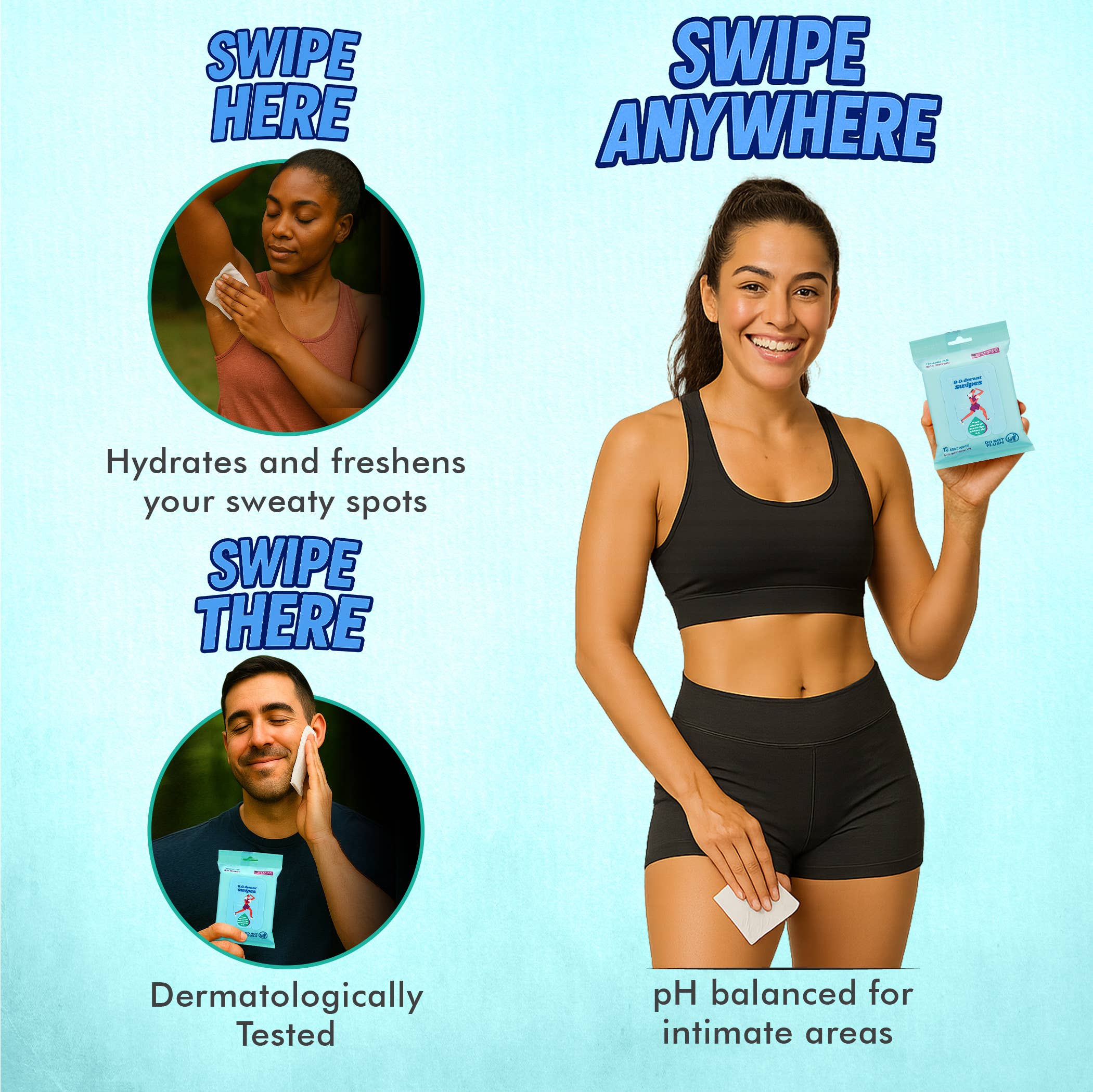 Butt Napkins - Wholesale Face & body wipes - B.O.dorant Swipes5