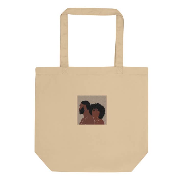 Sac fourre-tout écologique Love pour la vente par Black Queens Essentials