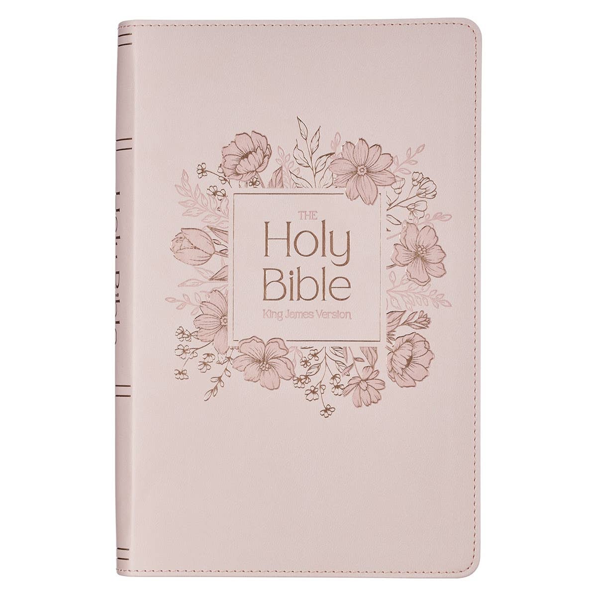 Christian Art Gifts - Wholesale Display Book - KJV Bible Giant Print Standard-size Faux Leather, Pink 20250