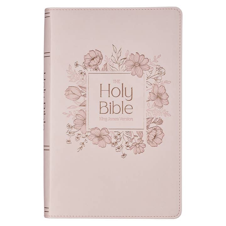 Christian Art Gifts - Wholesale Display Book - KJV Bible Giant Print Standard-size Faux Leather, Pink 2025