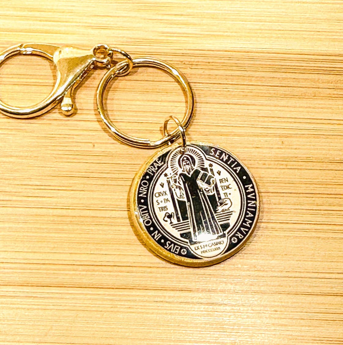 The Rosary Potter - Wholesale Keychain - Unisex - Saint Benedict Handmade Polymer Clay Key Ring1