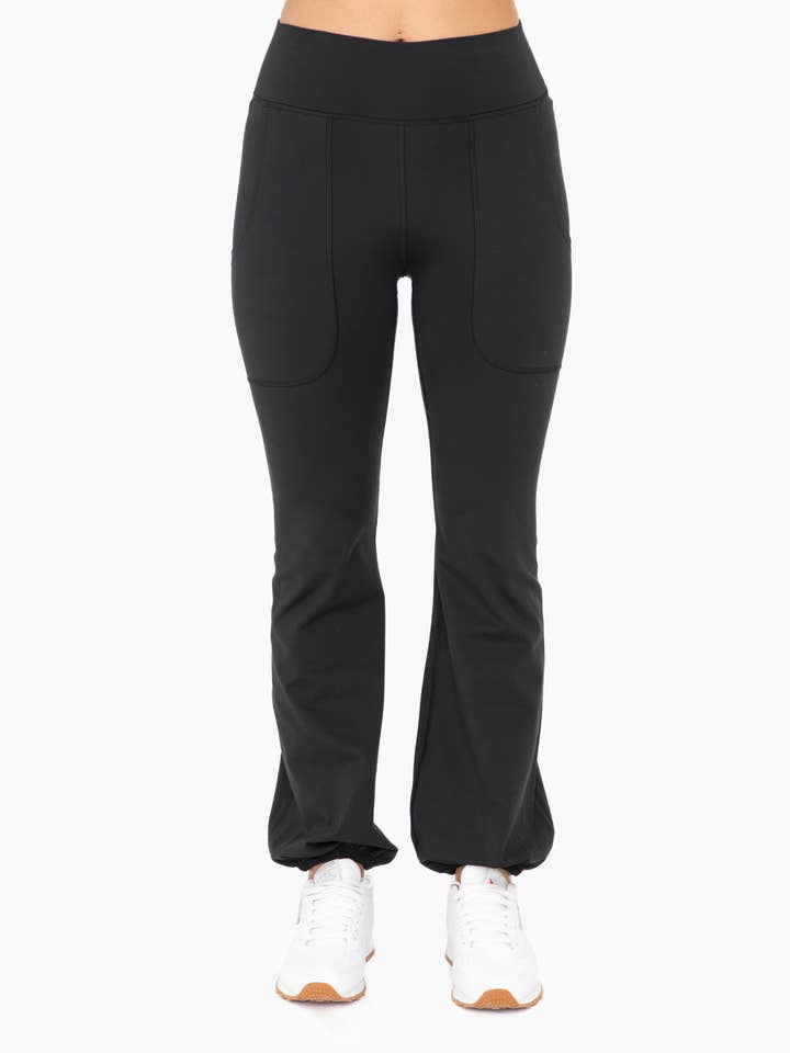 Mono B – Großhandel Sport-/Lounge-Leggings – Damen – Leggings Venice mit Bubble-Saum12